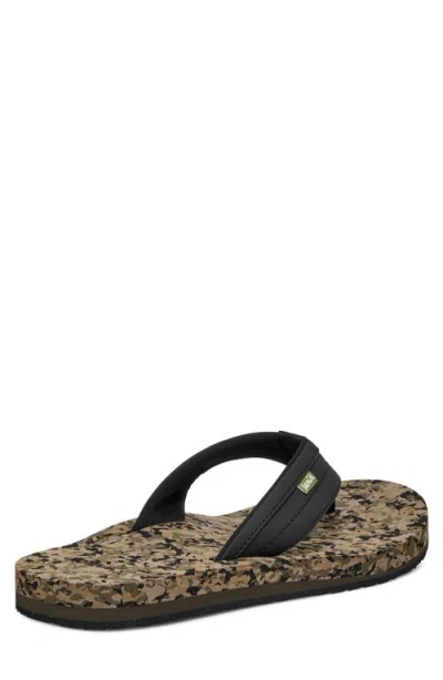 Sanuk Ziggy Water Friendly Flip Flop In Multi