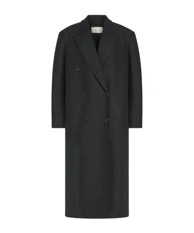 The Row Hariet Coat In Virgin Wool And Cashmere In Gray