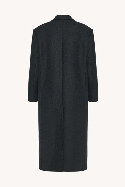 The Row Hariet Coat In Virgin Wool And Cashmere In Gray