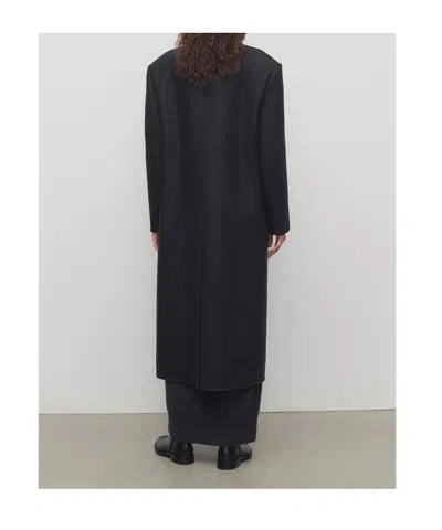 The Row Hariet Coat In Virgin Wool And Cashmere In Gray
