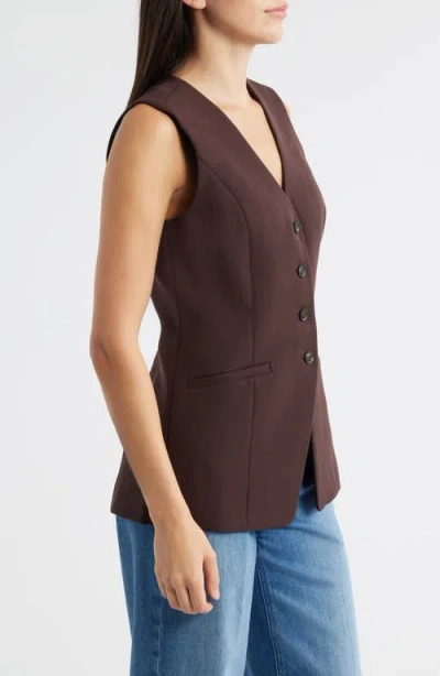 Paige Campanelli Vest Java In Brown