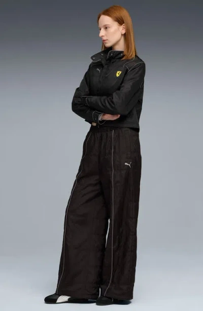 Puma Scuderia Ferrari Hp Premium Woven Pants Women In Black