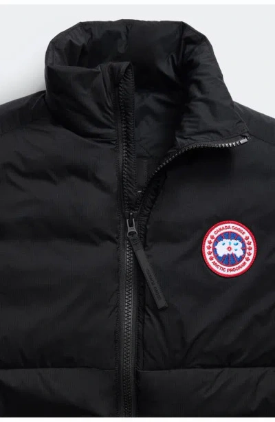 Canada Goose Padded High Collar Vest With Zipper Closure In Black