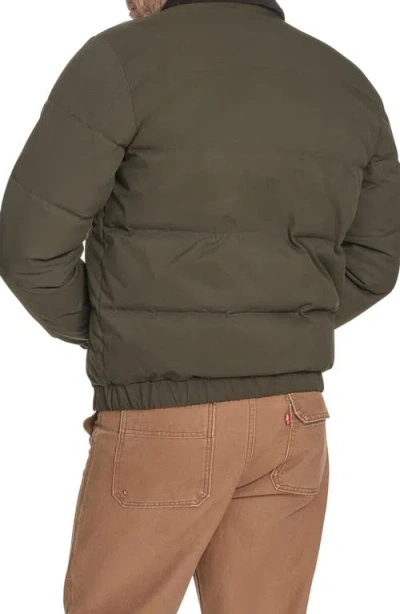 Levi's Men's Quilted Corduroy Collar Depot Jacket In Green