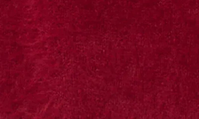 Vince Camuto Eyelash Crewneck Sweater In Red