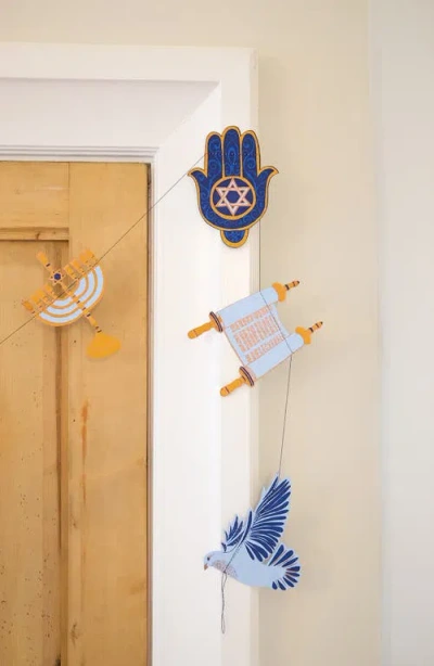 East End Press Hanukkah Sewn Paper Garland In Multi