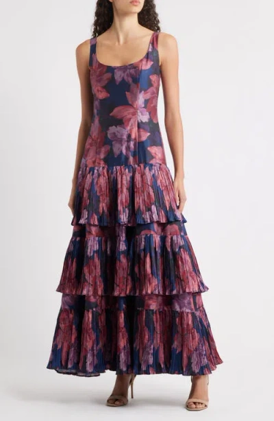 Hutch Luna Floral Print Sleeveless Dress In Multi