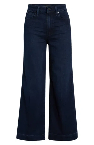 Paige Anessa High-waisted Wide Leg Jeans In Duchess In Blue