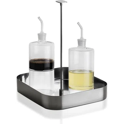 Mepra Stile By Pininfarina Condiment Set In Metallic