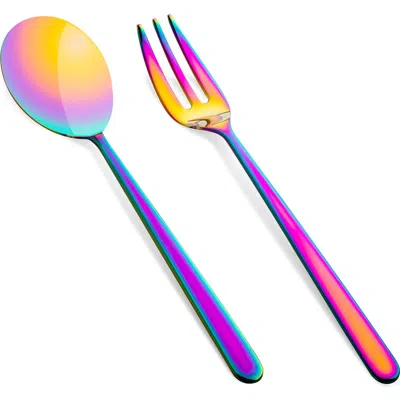 Mepra Linea 2 Piece Serving Set In Multi