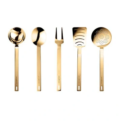 Mepra Stile Kitchen Tools With Box In Gold