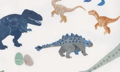 Angel Dear Dinosaur Print Convertible Zip Romper In Multi