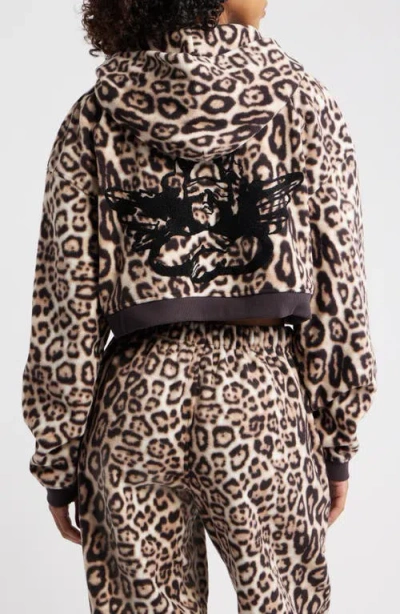 Boys Lie No One Likes A Cheetah Alex Hoodie In Brown
