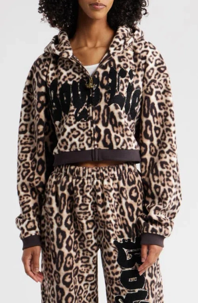 Boys Lie No One Likes A Cheetah Alex Hoodie In Brown