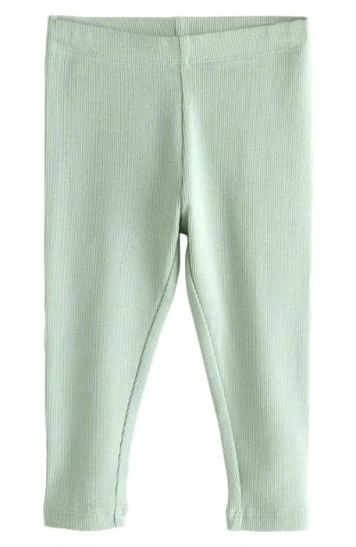 Next Kids' Assorted 5-pack Rib Leggings In Pink