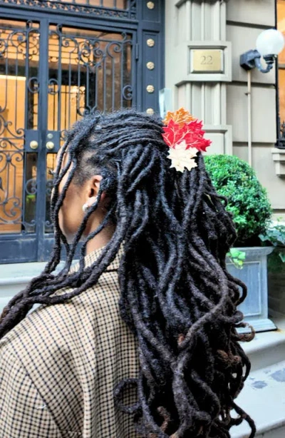 Solar Eclipse Maple Leaves Claw Clip In Multi