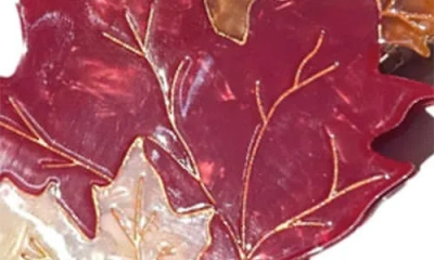 Solar Eclipse Maple Leaves Claw Clip In Multi