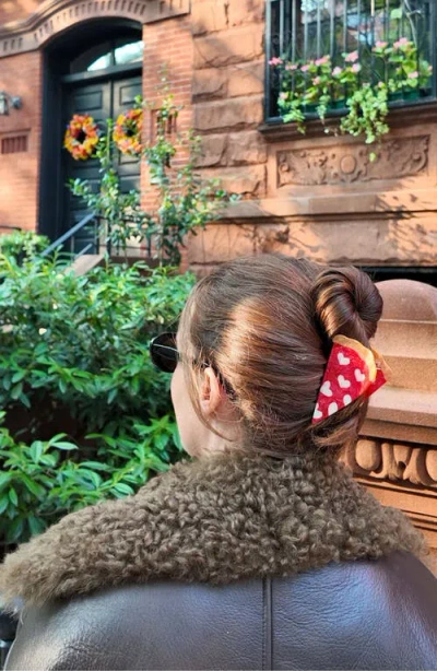 Solar Eclipse Pizza Slice Claw Clip In Red