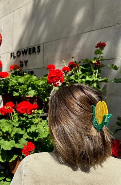 Solar Eclipse Corn Claw Clip In Silver