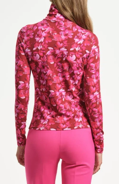 Isaac Mizrahi New York Layering Turtleneck Top In Pink