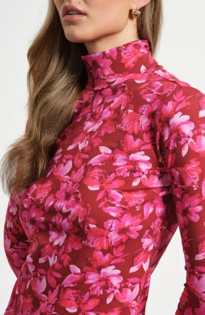 Isaac Mizrahi New York Layering Turtleneck Top In Pink