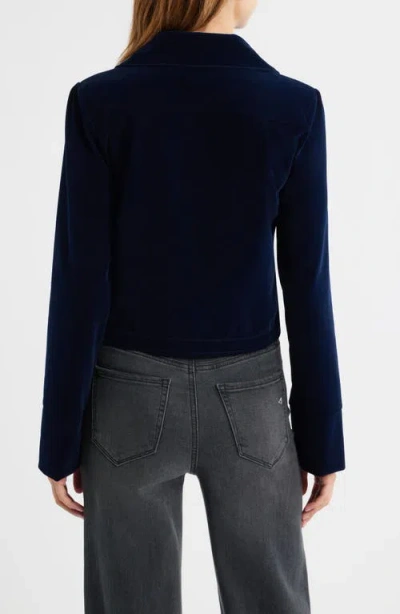 Bella Venice The Madi Velvet Jacket In Blue