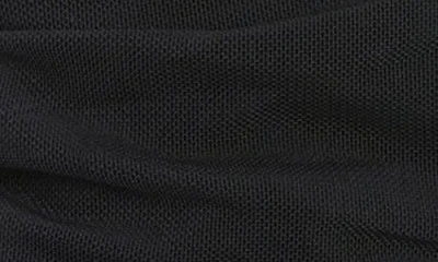 High Heel Jungle Ariana Ruched Mesh Opera Gloves In Black