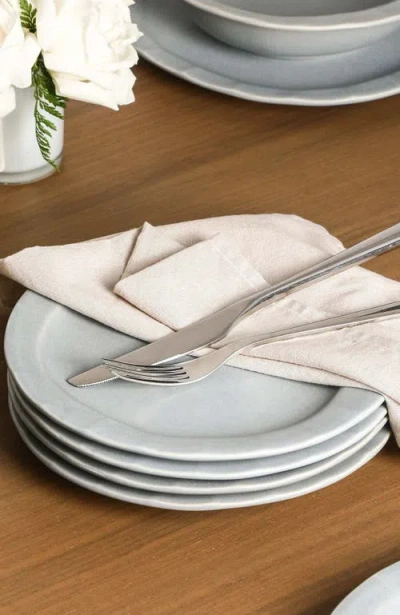 Stone Lain Oasis Stoneware 12-piece Dinnerware Set In Gray