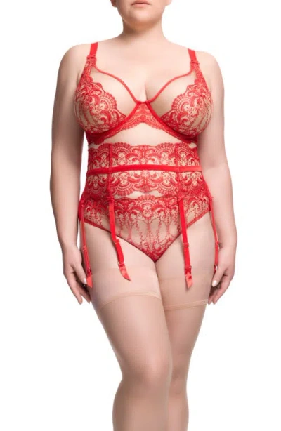 Dita Von Teese Nom De Plume Curve Underwire Bra In Red