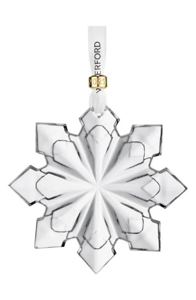 Waterford 2025 Annual Crystal Snowcrystal Ornament In Silver