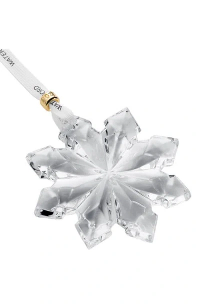 Waterford 2025 Annual Crystal Snowcrystal Ornament In Silver