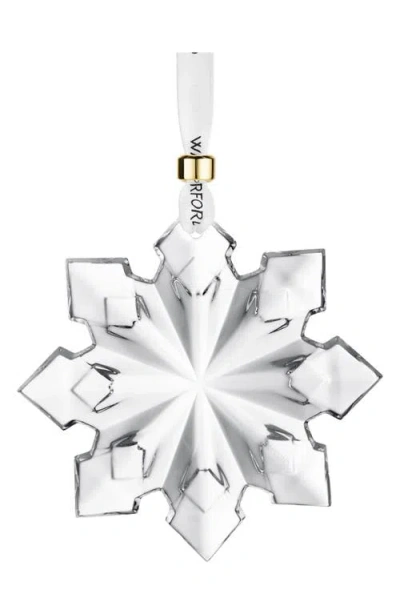 Waterford 2025 Annual Crystal Snowcrystal Ornament In Silver