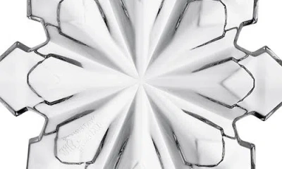 Waterford 2025 Annual Crystal Snowcrystal Ornament In Silver