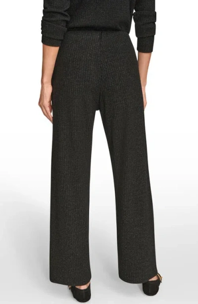 Donna Karan Women's Metallic Rib Knit Pants In Animal Print