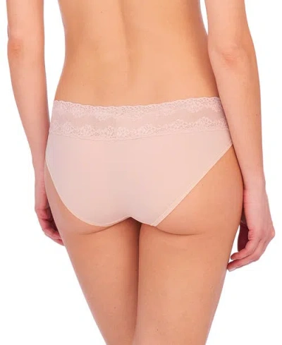 Natori Bliss Perfection Lace Trim One Size Bikini Brief 2-pack In Neutral