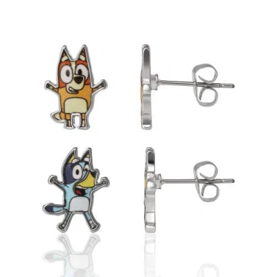 Bluey 4-pack Stud Earrings Set In Multi