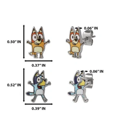Bluey 4-pack Stud Earrings Set In Multi