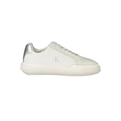 Calvin Klein Nyc Suede Sneakers In White
