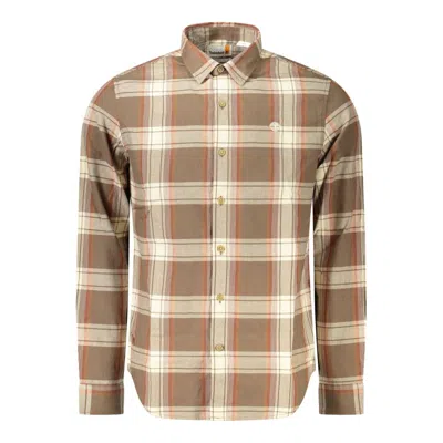 Timberland Brown Cotton Men Shirt In Brown