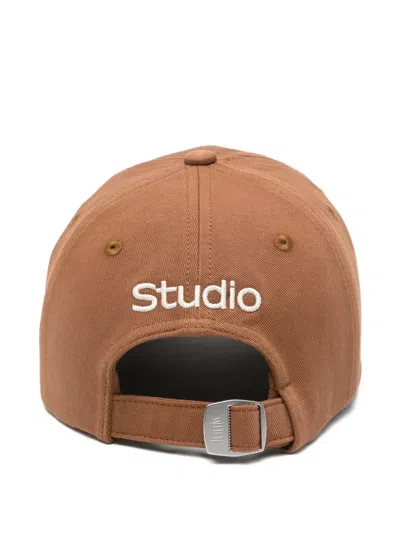 Etudes Studio Logo-embroidered Baseball Cap In Brown
