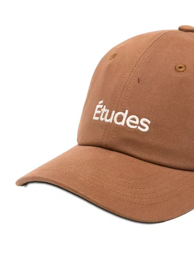 Etudes Studio Logo-embroidered Baseball Cap In Brown