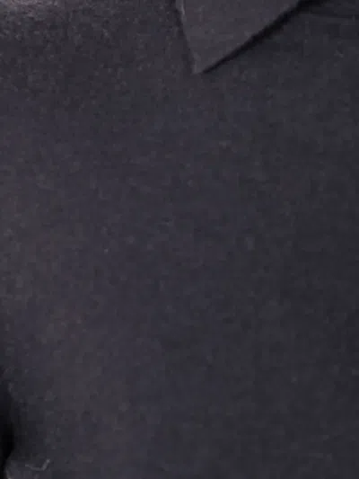 Blugirl Mix Viscose Shirt Neck Sweater In Black