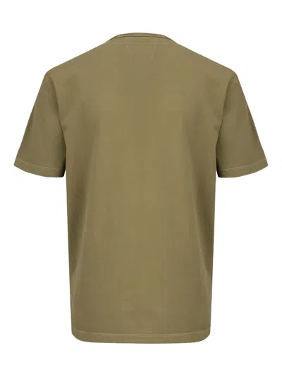 C.p. Company Logo-embroidered Jersey T-shirt In Green