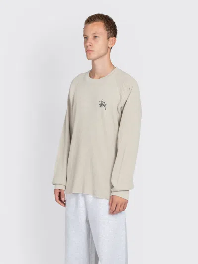 Stussy Raglan Thermal Basic Stock In Neutral