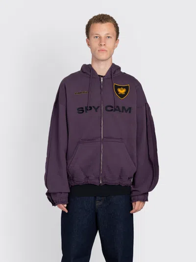 Umbro X Slam Jam Spycam Masked Zip Hoodie In Purple