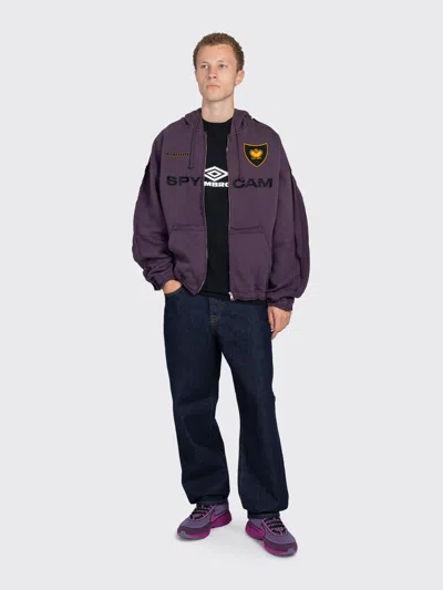 Umbro X Slam Jam Spycam Masked Zip Hoodie In Purple
