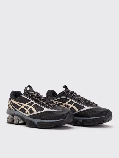 Asics Gel Kinetic Fluent Sneakers With Textured Upper And Sculpted Design In Black