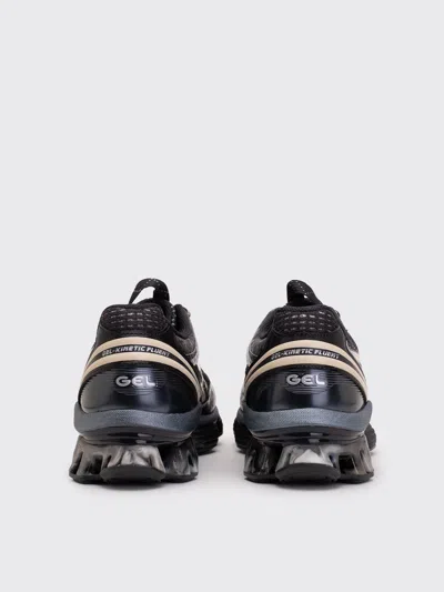 Asics Gel Kinetic Fluent Sneakers With Textured Upper And Sculpted Design In Black