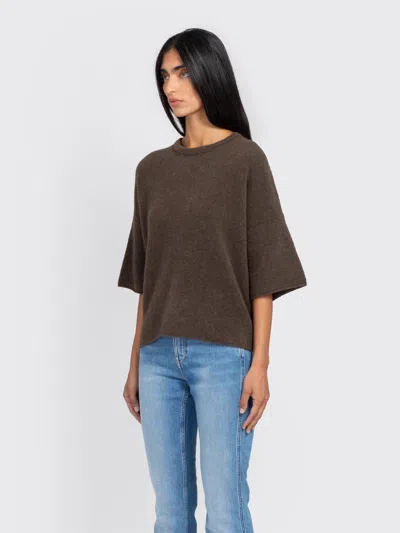 Filippa K Yak Tee In Brown