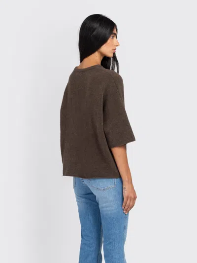 Filippa K Yak Tee In Brown